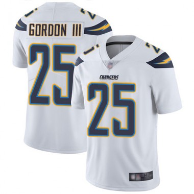 Los Angeles Chargers NFL Football Melvin Gordon White Jersey Men Limited  #25 Road Vapor Untouchable